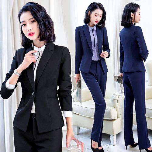 2021新款职业装正装女套装学生高档西装秋冬上班工作