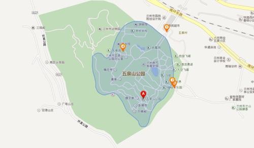 五泉山公园高清版大地图