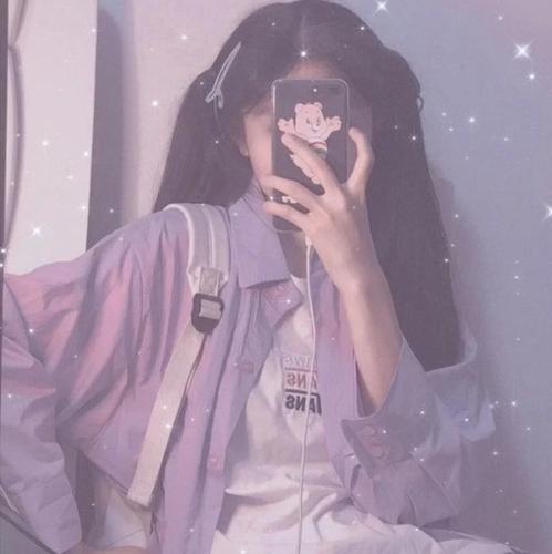 滤镜闪闪手机遮脸女生头像 小红书:雪曦