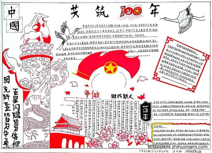 建团百年强国有我手抄报一等奖9张