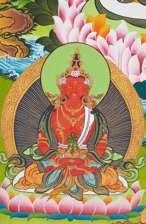 多吉巴登《白度母长寿三尊》