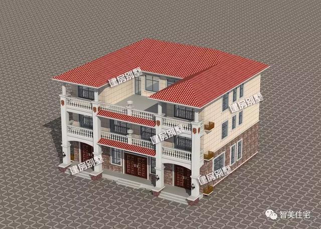 面宽相近的两栋农村双拼别墅,均配有大堂屋,摆酒方便