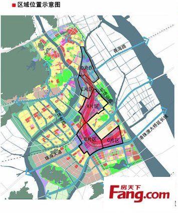 珠海市西部城区控规出炉 结构为一带两心多组团