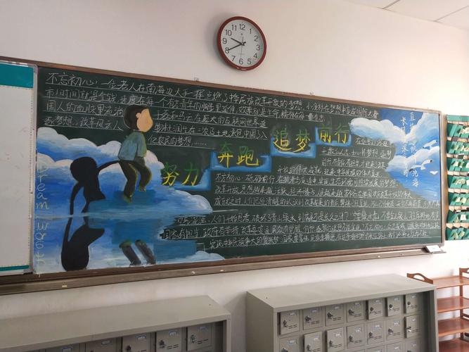 青岛卫校17级"努力奔跑,追梦前行"板报评分