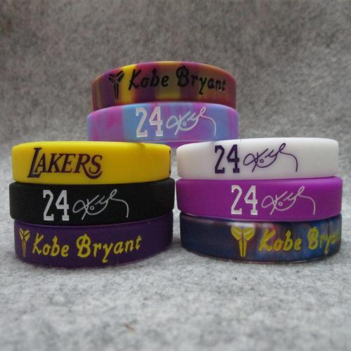篮球球星湖人24号老大科比签名手环夜光运动腕带球迷饰品小飞侠