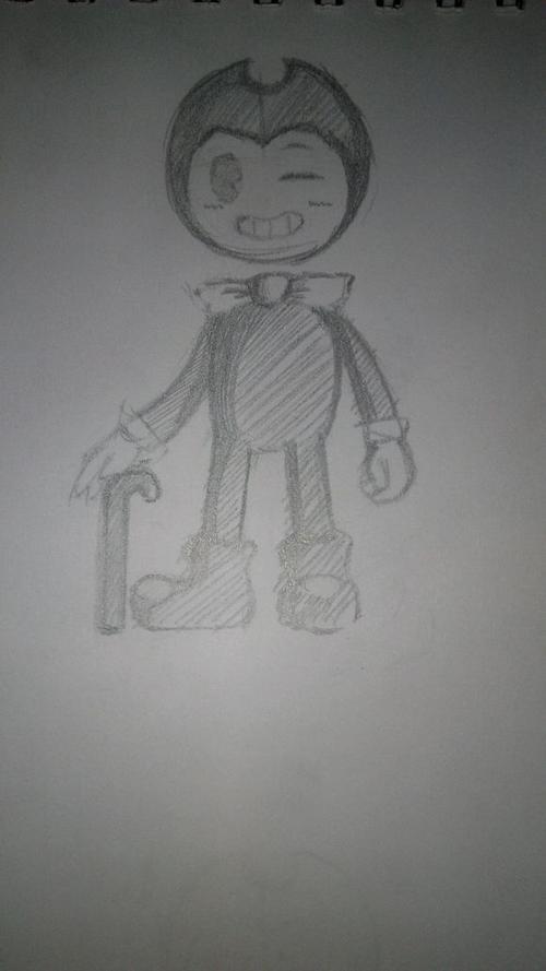 班迪与墨水机器萨米简笔画