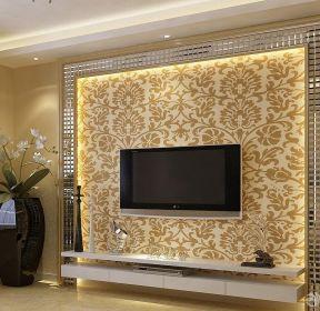 玻璃雕花电视背景墙