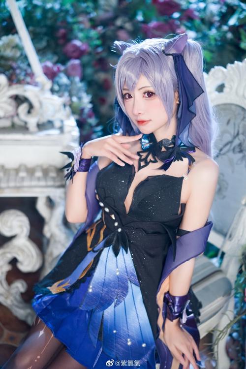 新春快乐96  刻晴cos:@紫氯氯 摄影:@网管菌 服装:@cosonsen圣源唐