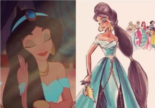 当迪士尼公主穿现代装才知道身材有多好清一色的人鱼腰