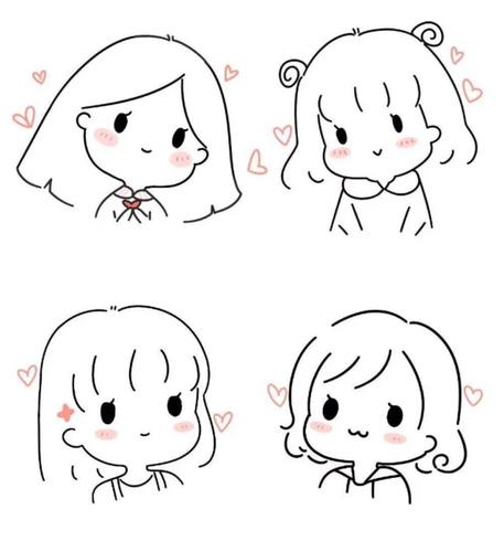 简笔画:可爱简笔人物,有要画的么?