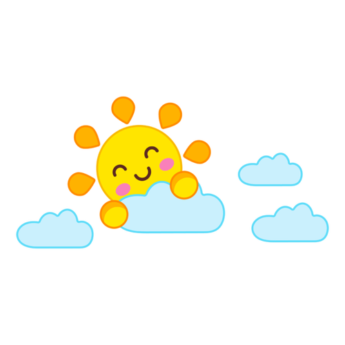 笑脸太阳头像图片卡通