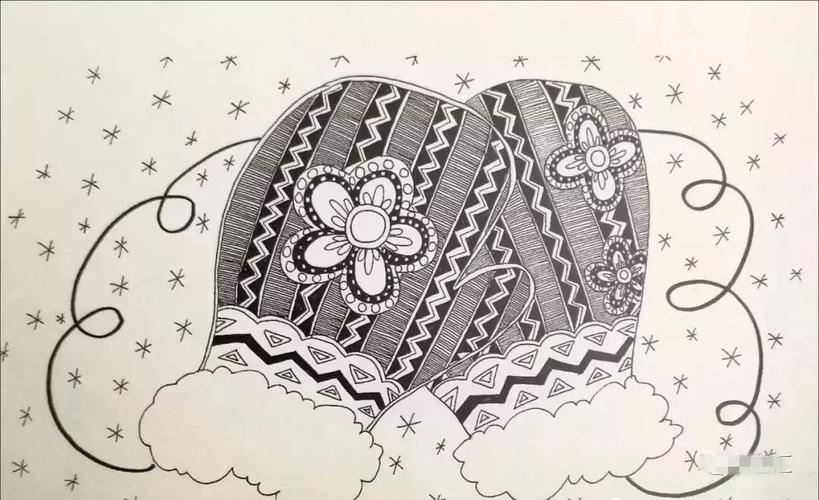 线描|儿童线描画,线条也疯狂