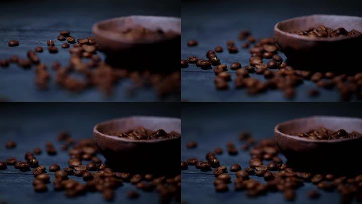 深度烘焙的咖啡豆