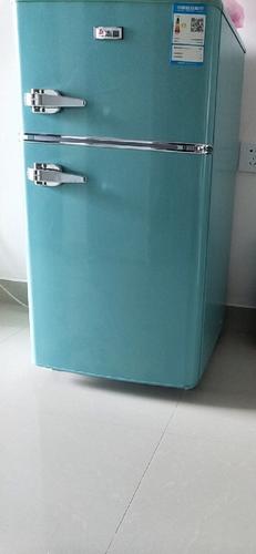 【苏宁好货】志高(chigo)bcd-118欧式复古时尚彩色冰箱 小型家用双门