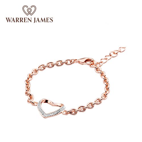 warren james使用施洛华世奇元素水晶爱之心型手链女友送妈妈礼物