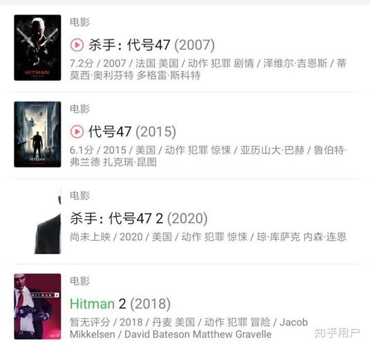 由游戏改编的电影,《杀手》,也挺不错的,介绍的话,可以看看豆瓣上,我