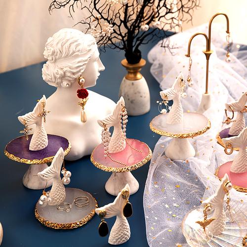 购客首饰展示架耳环饰品柜台陈列拍照展示道具珠宝店铺专用饰品收纳架