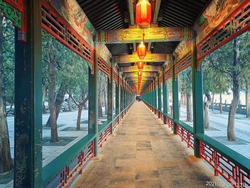 流光溢彩 颐和园长廊