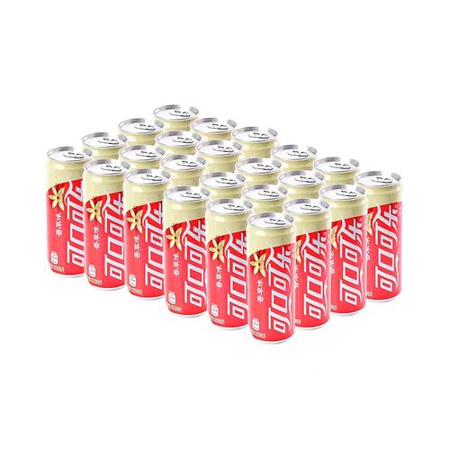 可口可乐香草味可乐汽水330mlx24摩登罐装整箱果味碳酸饮料包邮