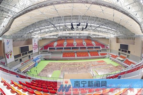 世锦赛主场馆广西体育中心体育馆时尚而大气
