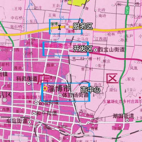 【官方】2018全新版淄博市地图政区详情城市概况预览使用的信息资讯