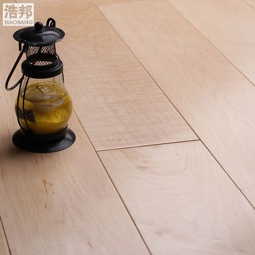 厂家直销 原木漆 加拿大枫木 清水锁扣地暖地热地板 纯实木地板