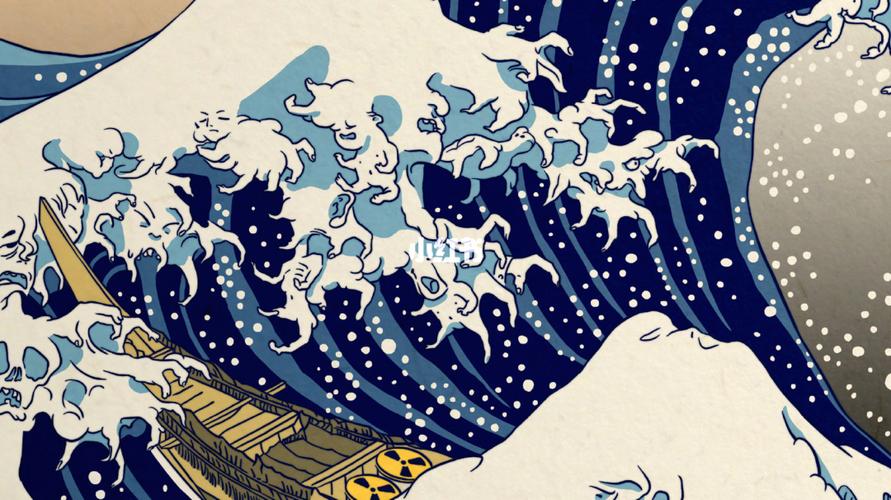 神奈氚冲浪里vs神奈川冲浪里_冲浪_文化_绘画