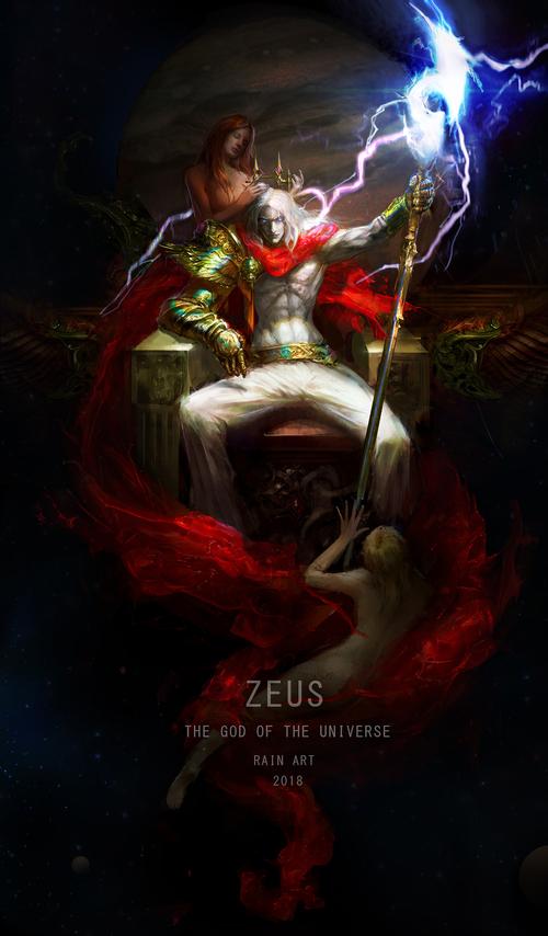 希腊神话系列-宙斯|插画|创作习作|雨绘rainart - 原创作品 - 站酷