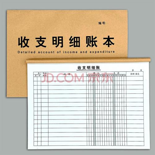 收支明细账本记账本明细账台账现金日记每日流水营业收入支出商用 1本