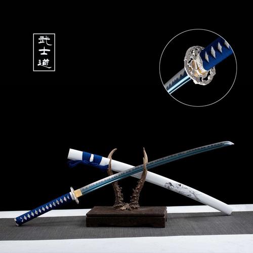 龙泉剑长款摆件木制刀鞘东洋日本武士刃短刃定制防身冷兵器未开刃
