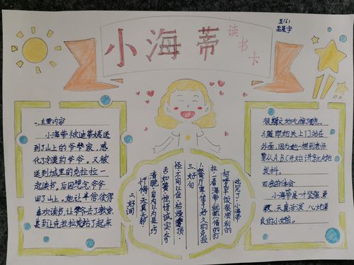五六班《我眼中的小海蒂》优秀读书卡展览