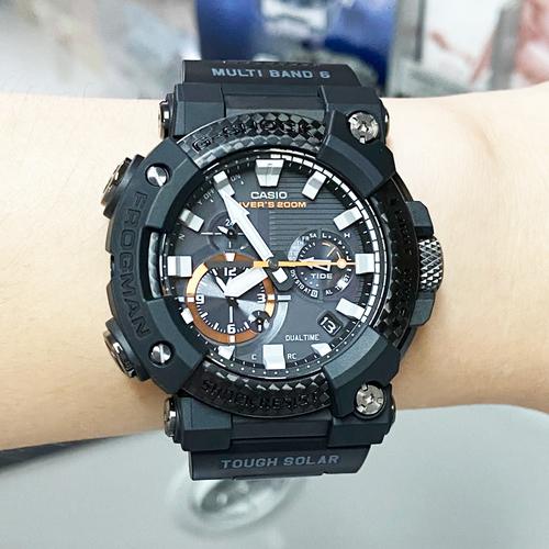 卡西欧七代蛙人碳纤维gwf-a1000xc-1a/1a4太阳能电波蓝牙男士手表