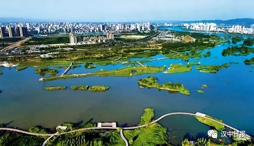 汉中天汉湿地公园主体工程完工!