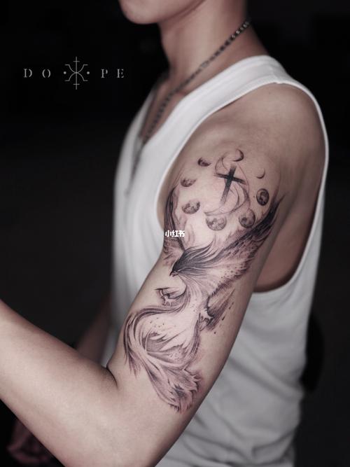 凤凰涅槃|比美国更香的单针纹身_纹身_纽约_凤凰涅