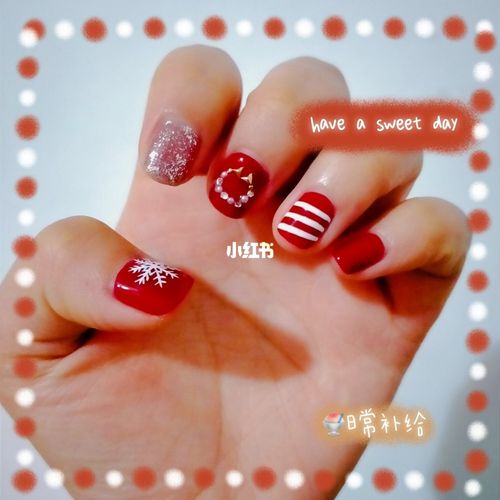 冬天红色美甲才好看!