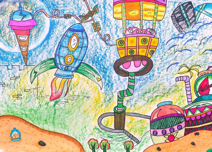"趣梦科幻,畅想未来"——纺织城小学"科技与未来"绘画