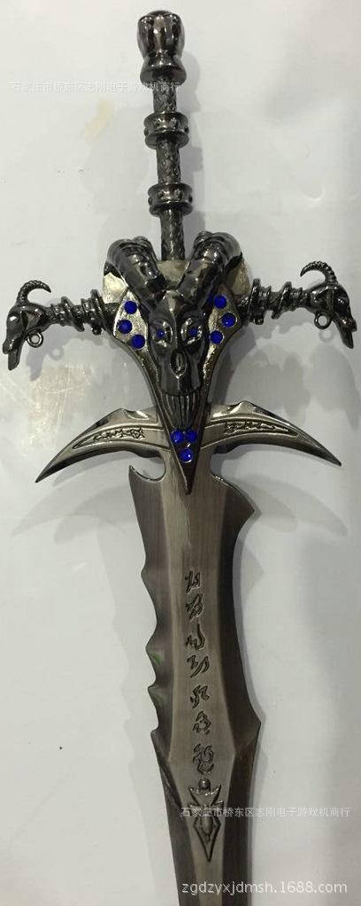 魔兽世界 霜之哀伤 旦刀 30厘米 魔兽武器魔兽兵器动漫批发