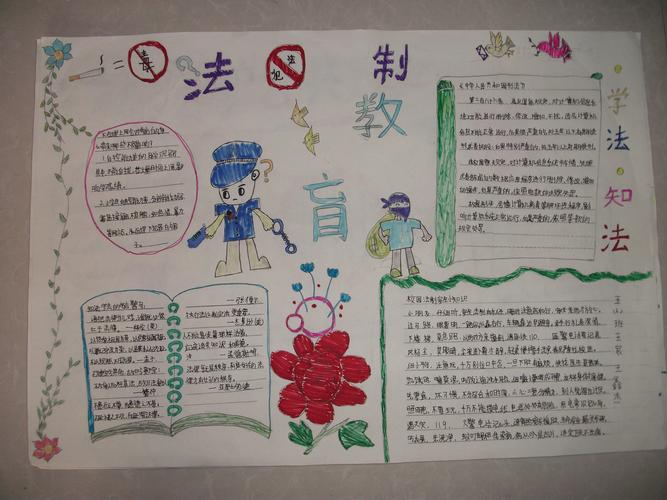 四年级法制手抄报简单又漂亮四年级法制手抄报简单又漂亮教育