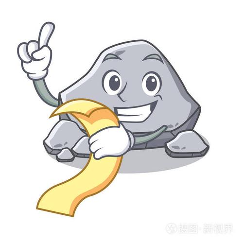 带有菜单石字卡通风格插画-正版商用图片10iutk-摄图