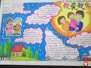 我的家庭很幸福手抄报 我的家庭手抄报-蒲城教育文学网