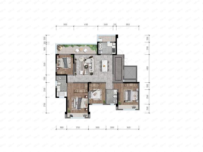 金隅金玉府(备案名:上熙府)b户型户型图