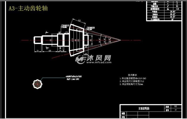 a3-主动齿轮轴