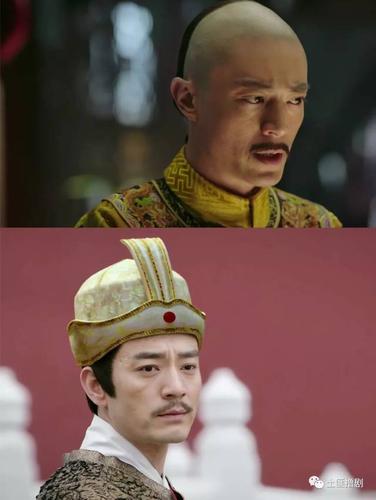其实在有些角度之下,扮演皇上的霍建华和扮演王爷的李光洁竟然还有点