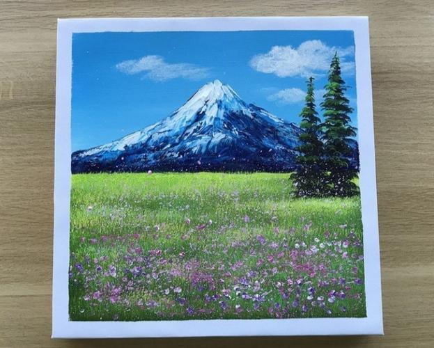 丙烯画风景装饰画,漂亮!