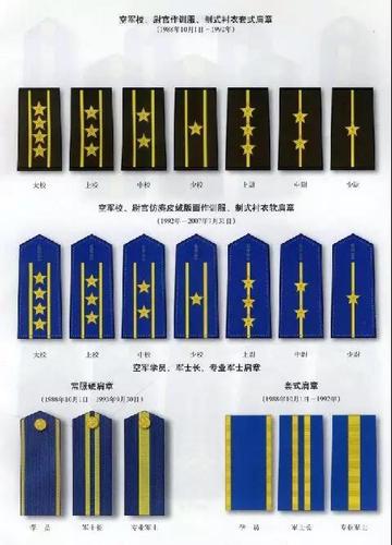 佩戴87式帽徽,肩章,领花的空军军校女学员1992年5月,空军文职干部