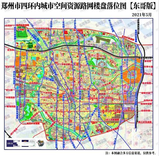 来,我们再高空俯视一下四环时代的郑州!