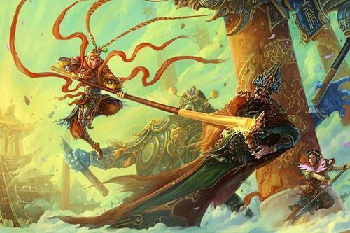 西游记孙悟空大战二郎神手抄报 西游记手抄报