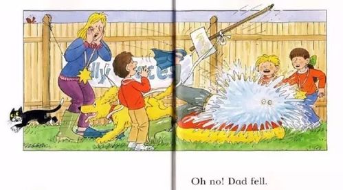 oh no! dad fell.