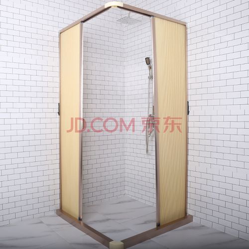 卫生间浴帘免打孔隐形折叠磁性浴帘淋浴房整体套装隐形浴帘防挡水布