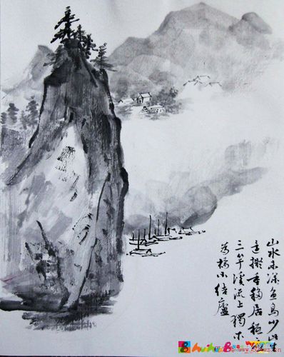 宋唯原中国画写意山水作品欣赏